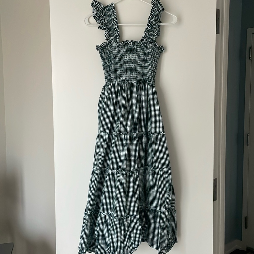 Hill House Green Gingham Nap Dress